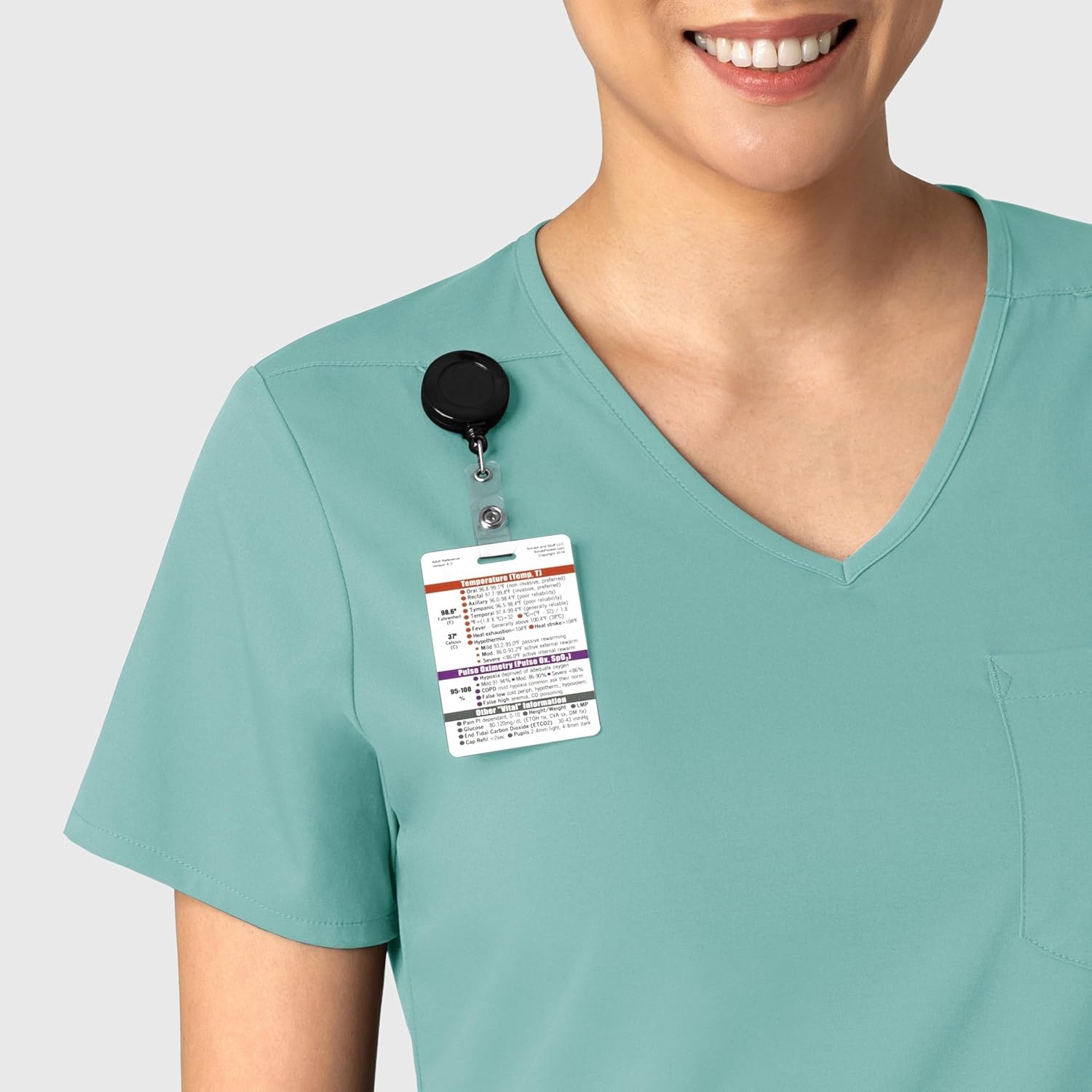 image:imageWink Boundless Womens Tuckin Scrub TopTurquoise