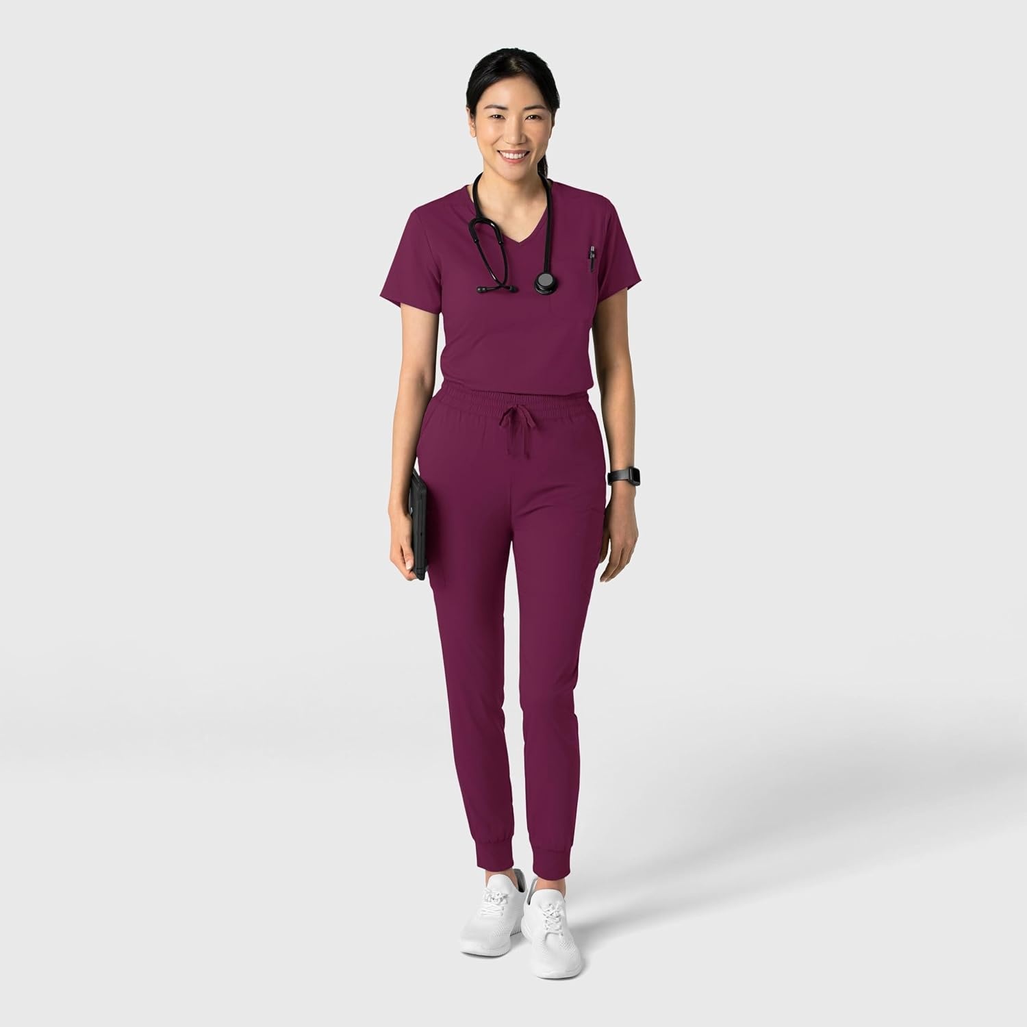 image:imageWink Boundless Womens Tuckin Scrub TopWine