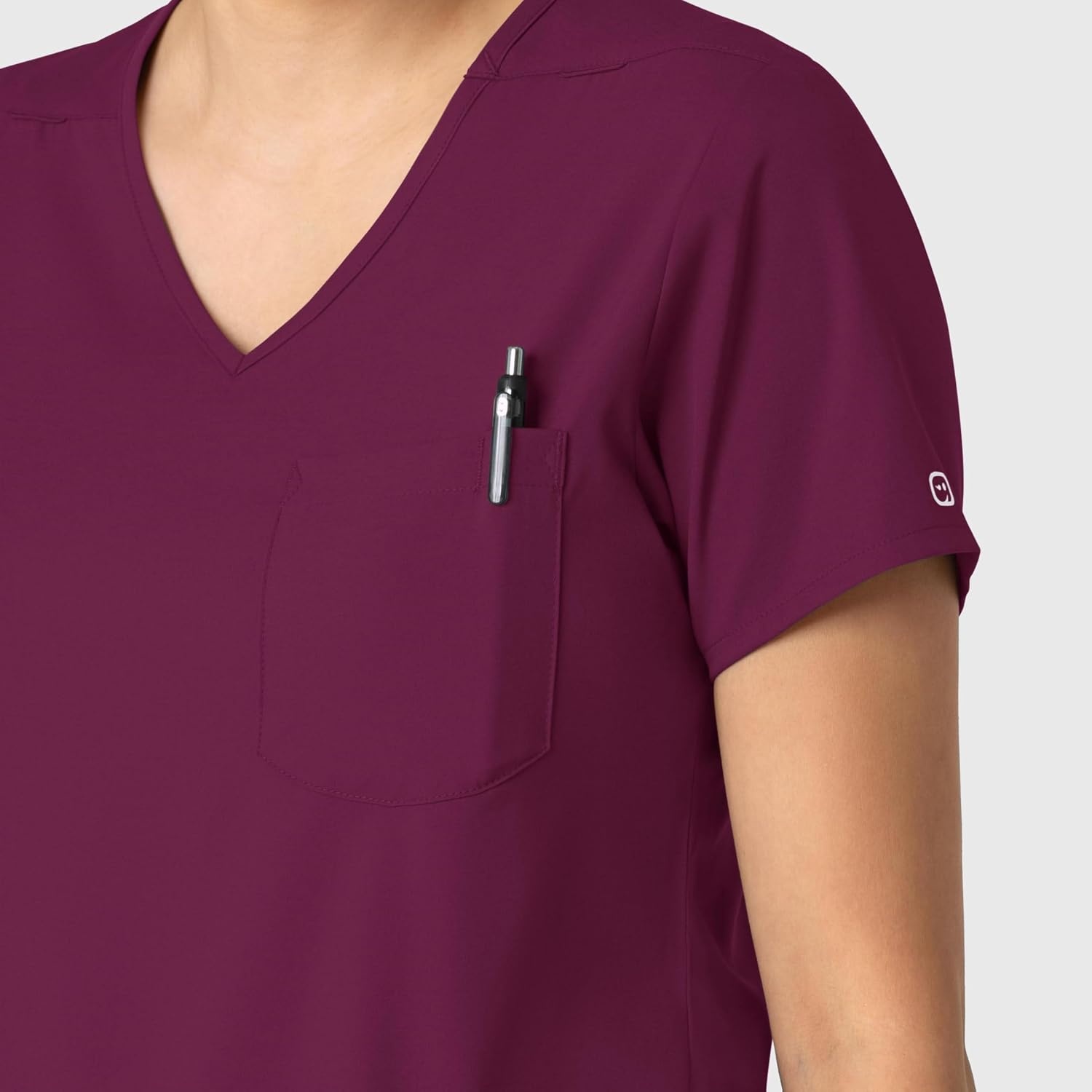 image:imageWink Boundless Womens Tuckin Scrub TopWine