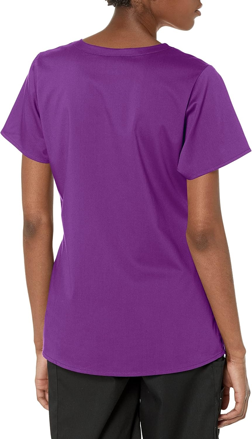 image:imageWink PRO Womens 4 Pocket Wrap Scrub TopEggplant