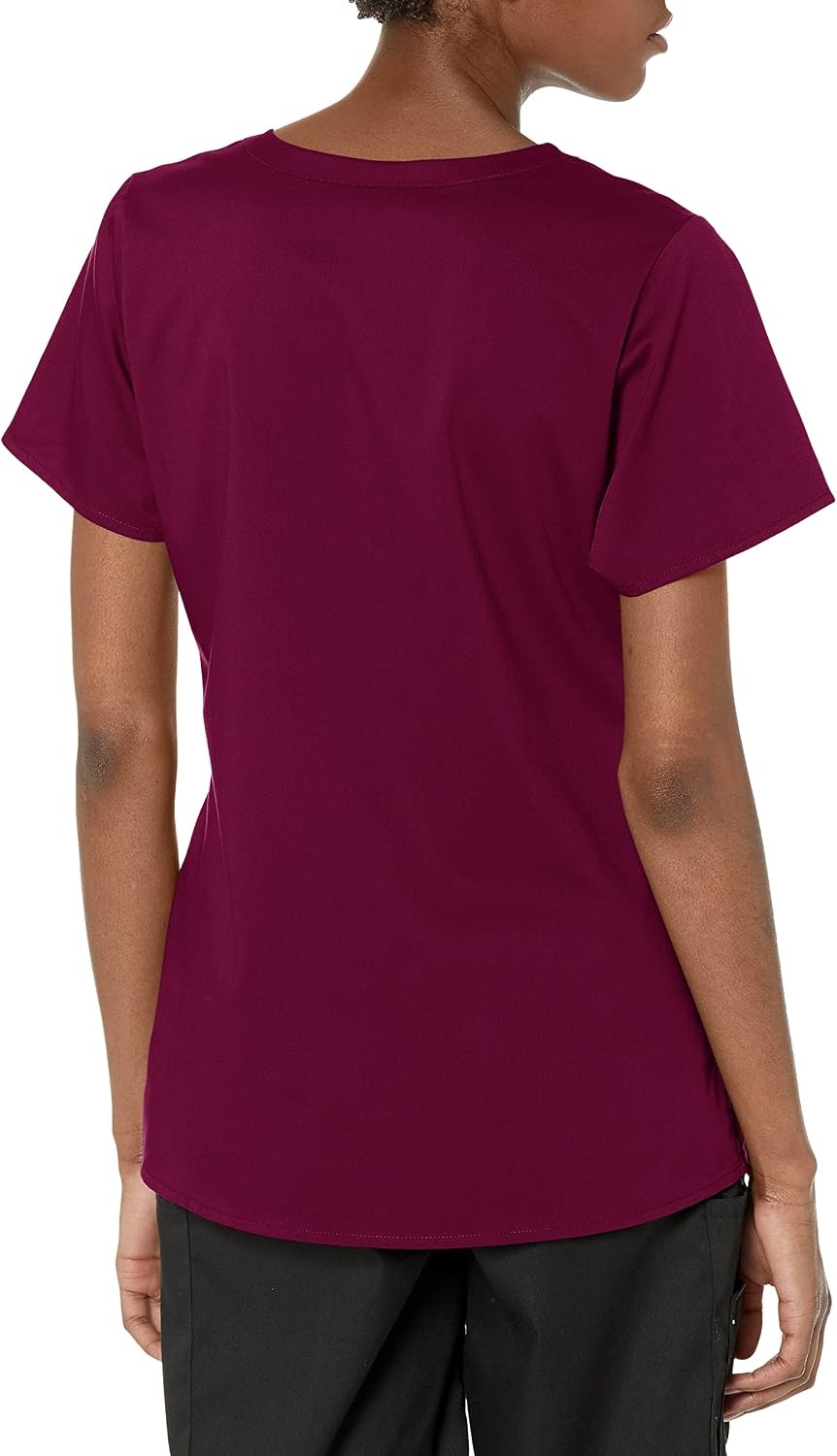 image:imageWink PRO Womens 4 Pocket Wrap Scrub TopWine