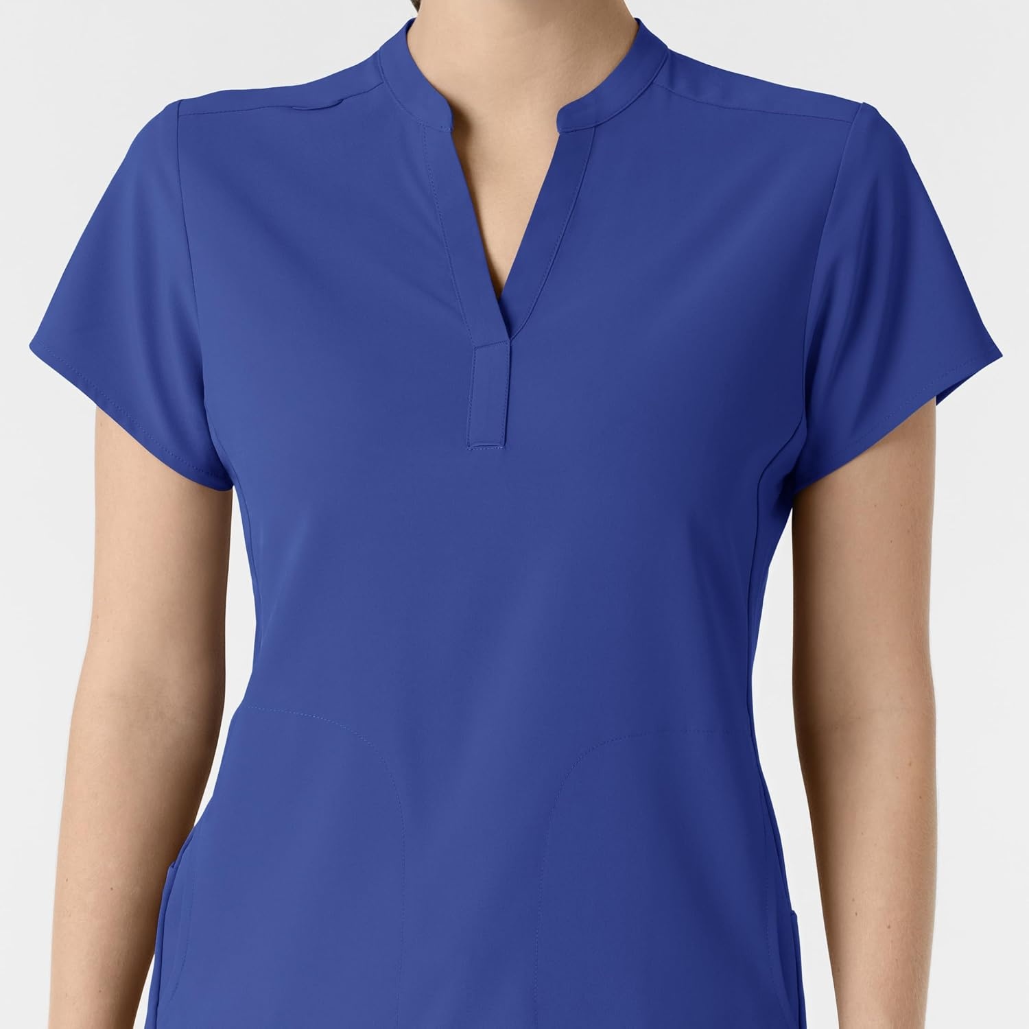 image:imageWink Renew Womens Mandarin Collar Scrub TopGalaxy Blue