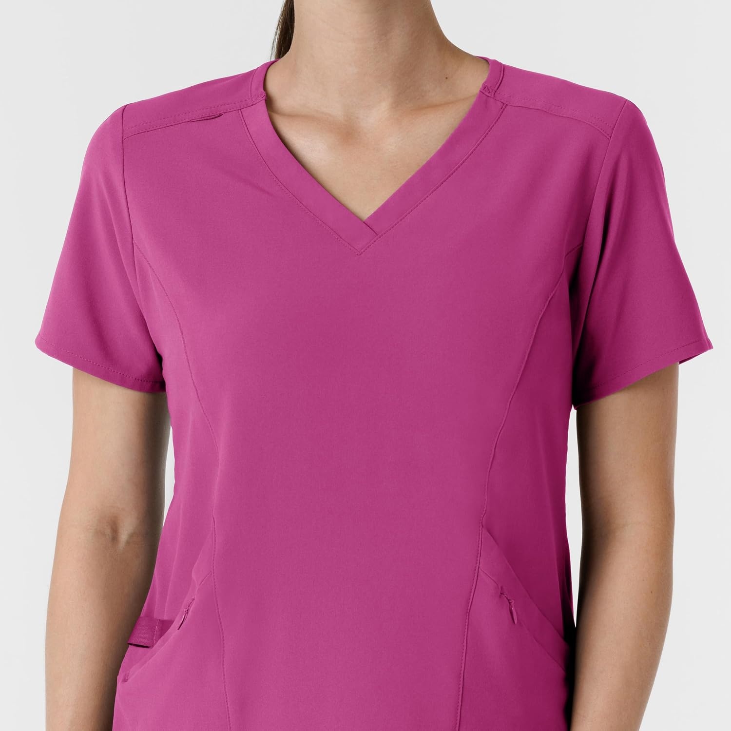 image:imageWink Renew Womens VNeck Scrub TopRaspberry