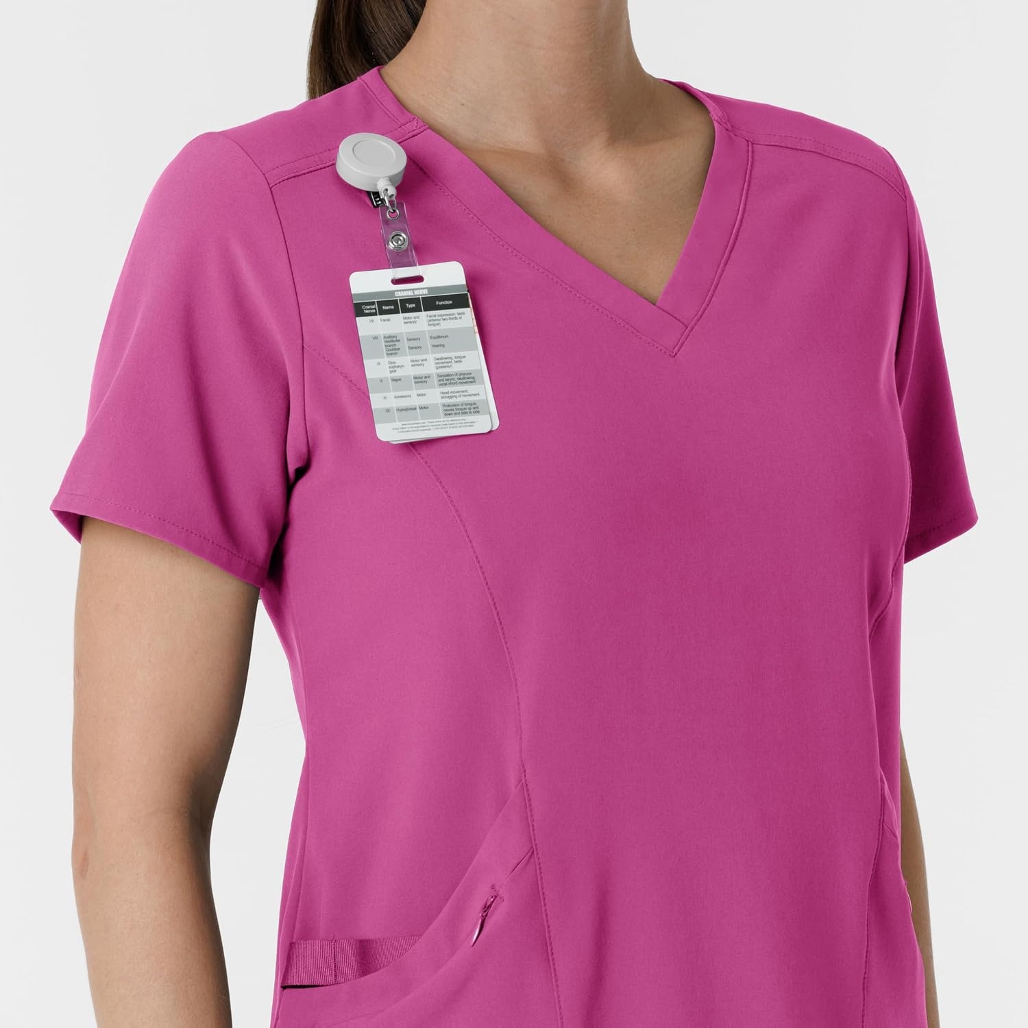image:imageWink Renew Womens VNeck Scrub TopRaspberry