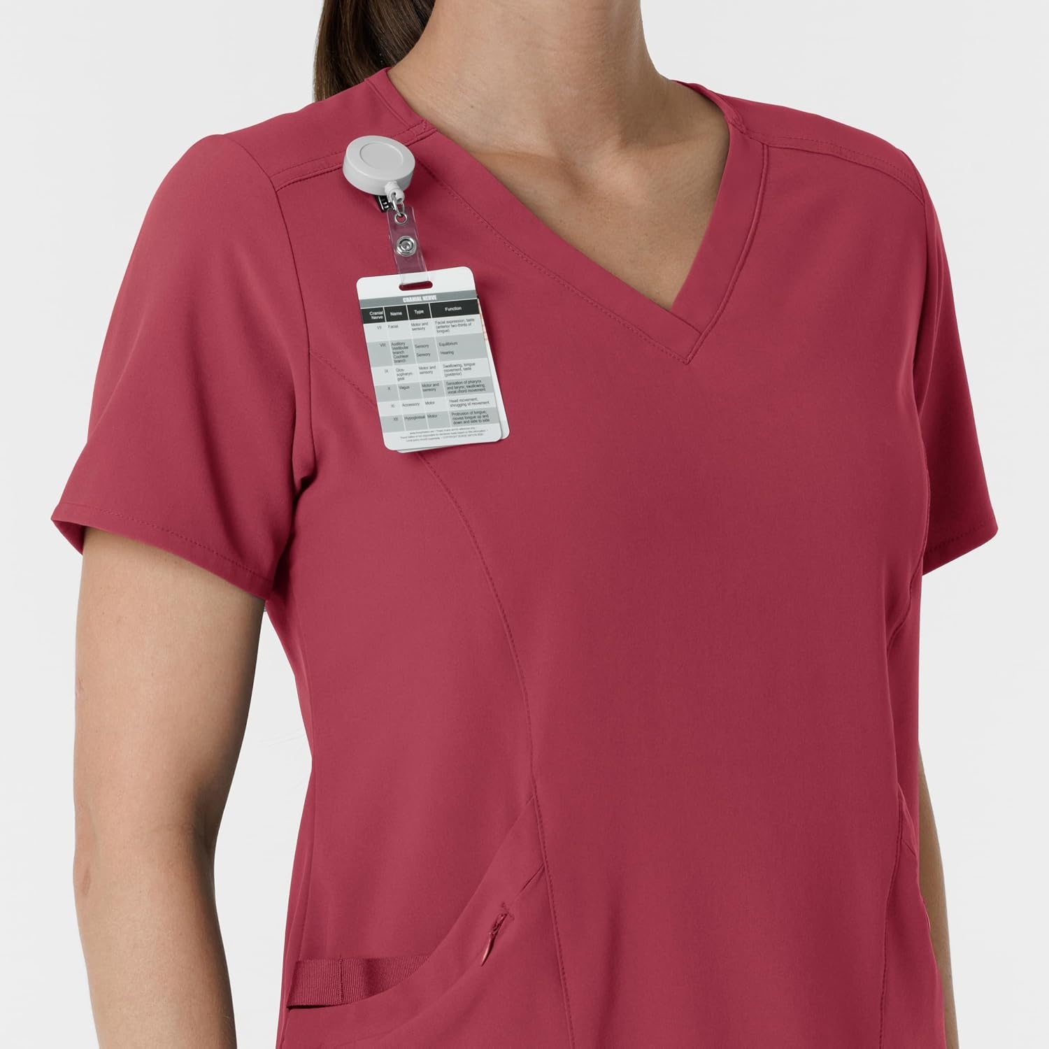 image:imageWink Renew Womens VNeck Scrub TopRuby
