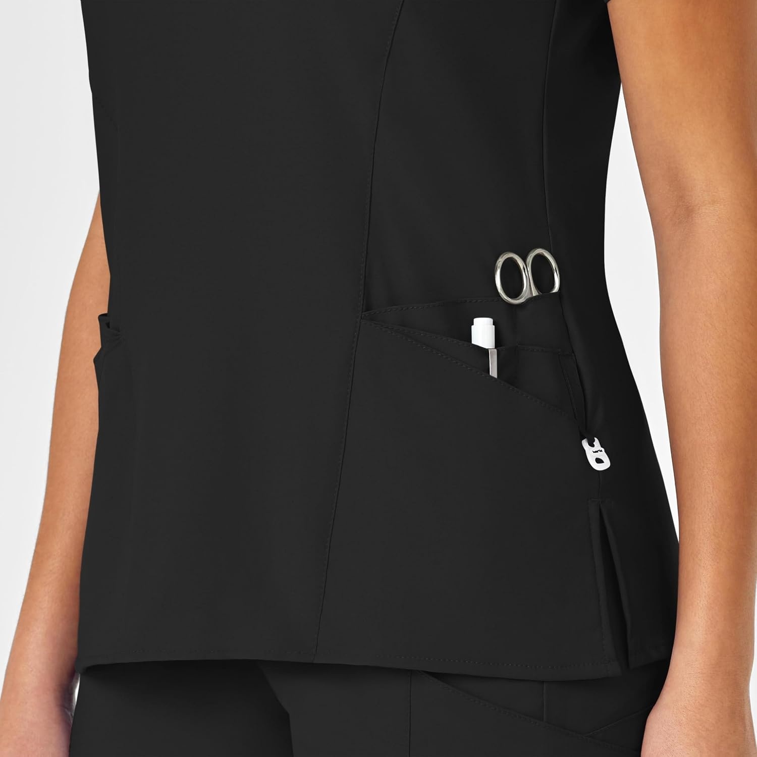 image:imageWink Scrubs for Women W123 Mock Wrap Tops with 10 Pockets