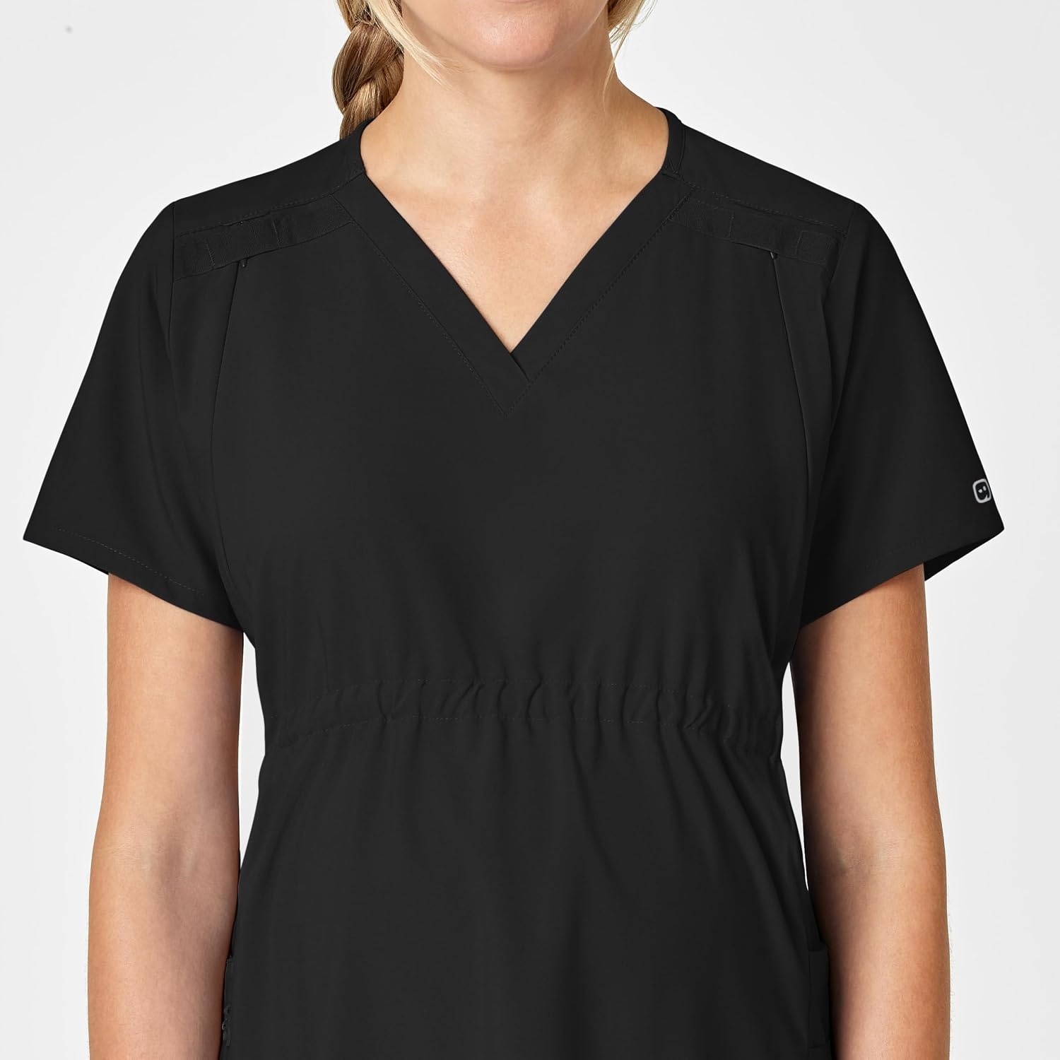 image:imageWink W123 Maternity VNeck Scrub TopBlack
