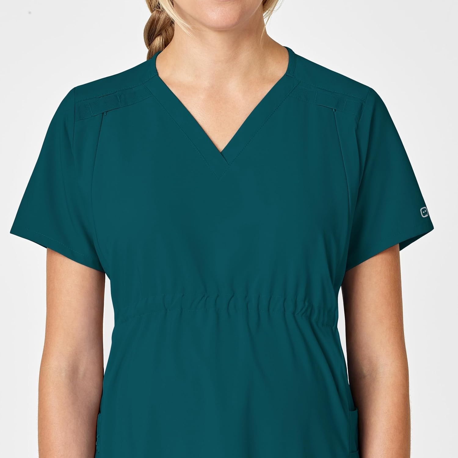 image:imageWink W123 Maternity VNeck Scrub TopCaribbean Blue