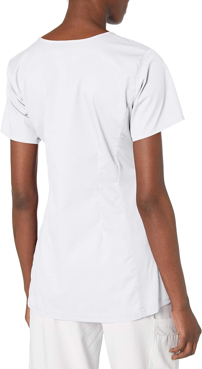 image:imageWink W123 Maternity VNeck Scrub TopWhite