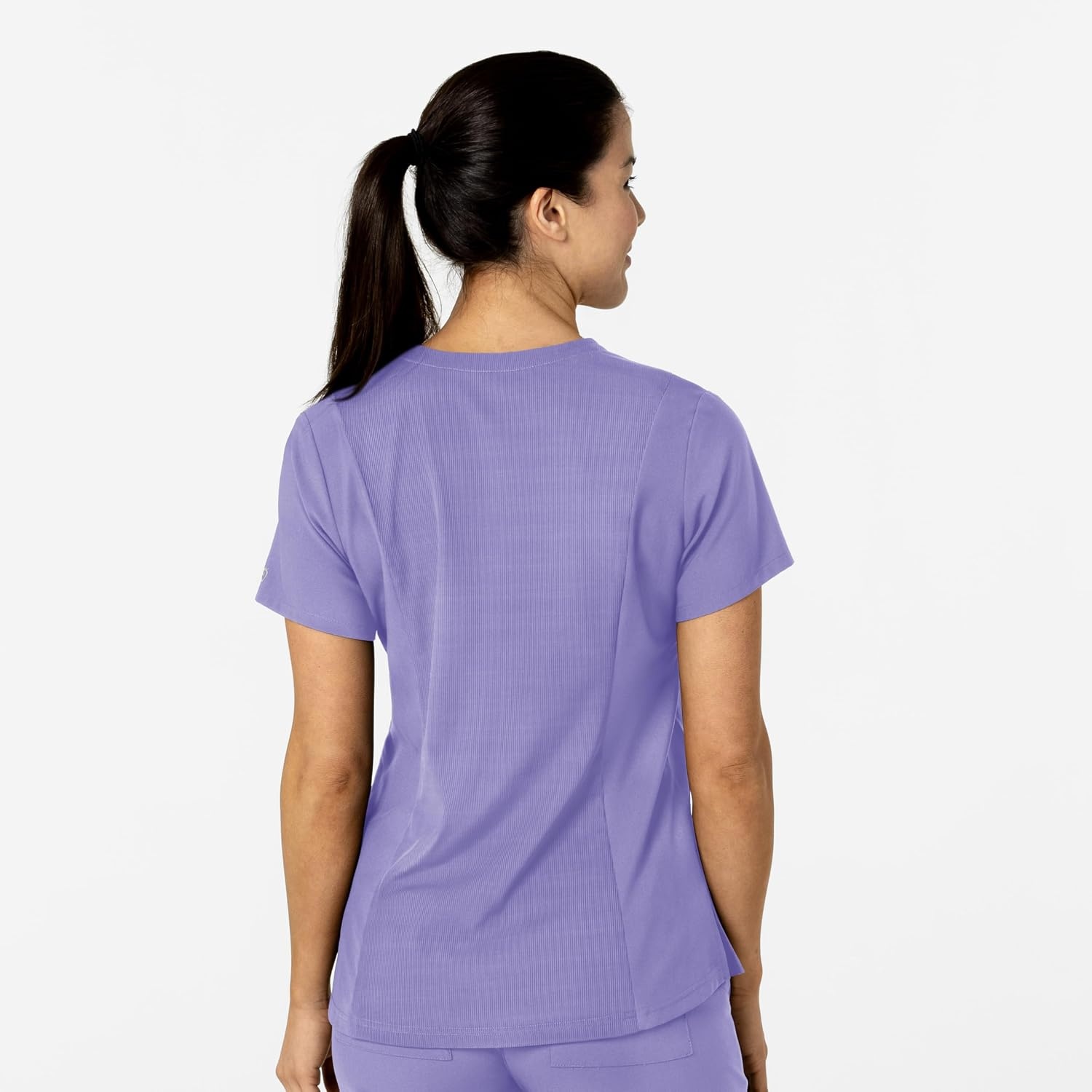 image:imageWink W123 Womens FlexnReach VNeck Scrub Top Iris Purple 2X