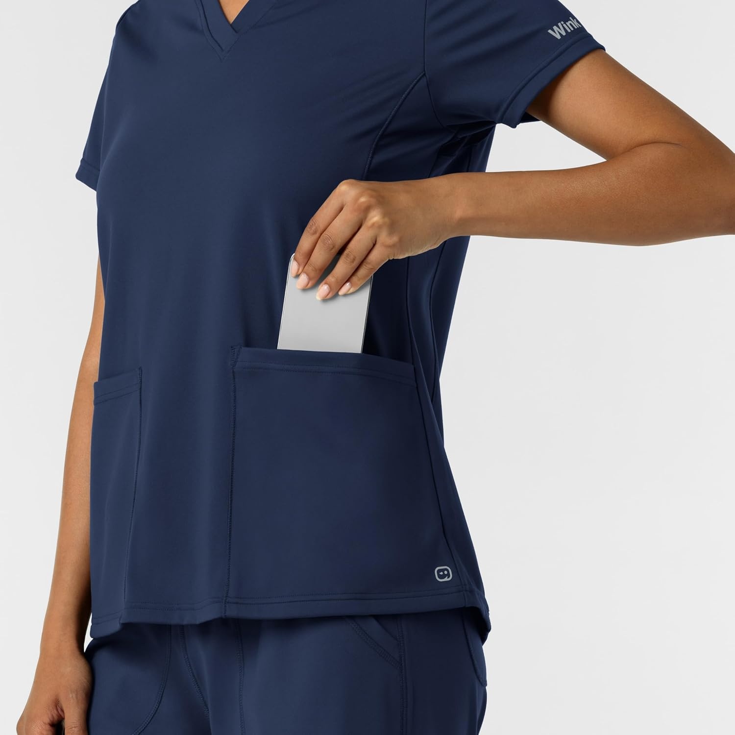 image:imageWink Womens Womens 2Pocket Scrub TopNavy