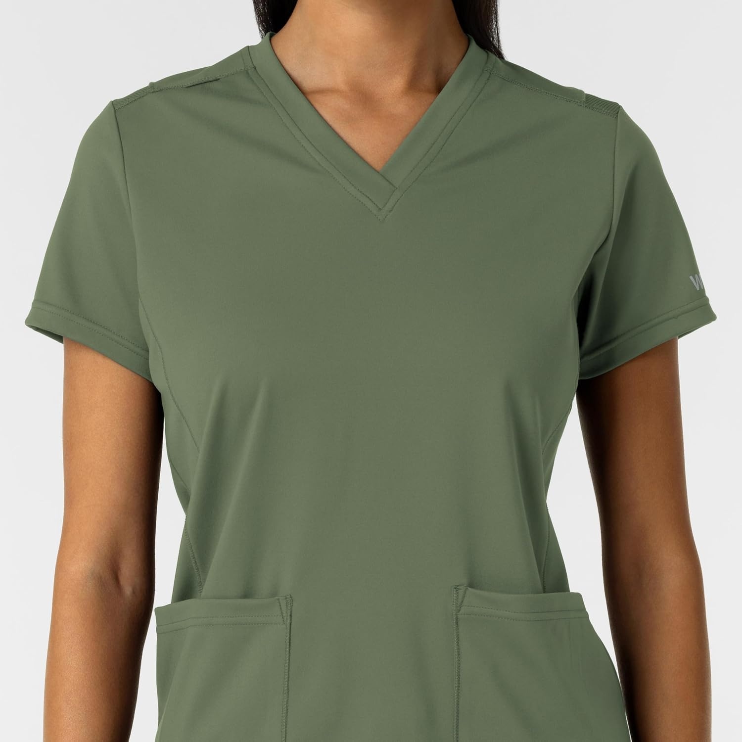 image:imageWink Womens Womens 2Pocket Scrub TopOlive