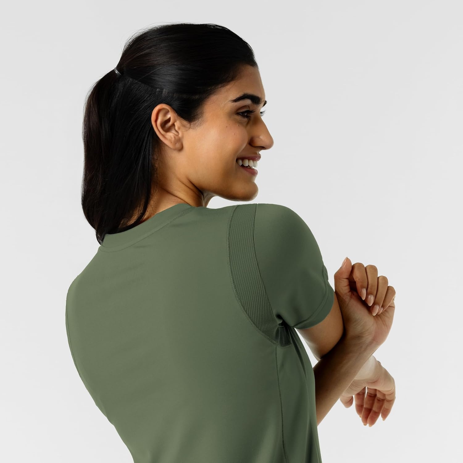 image:imageWink Womens Womens 2Pocket Scrub TopOlive