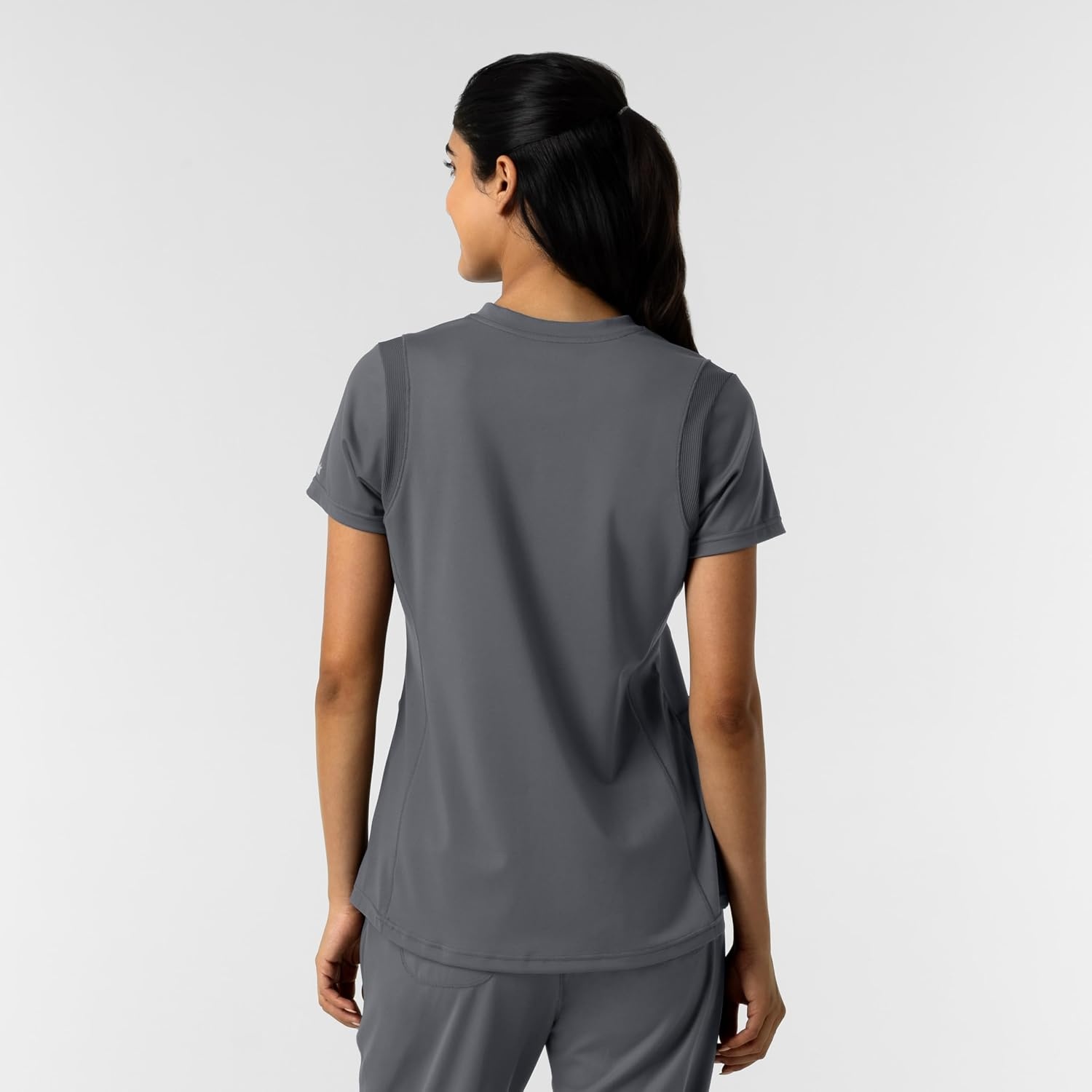image:imageWink Womens Womens 2Pocket Scrub TopPewter