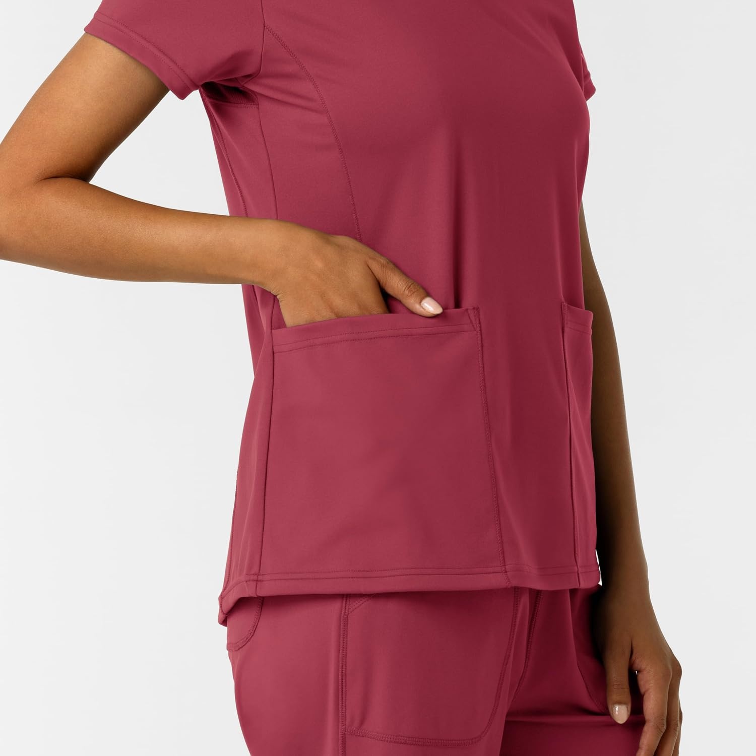 image:imageWink Womens Womens 2Pocket Scrub TopRuby