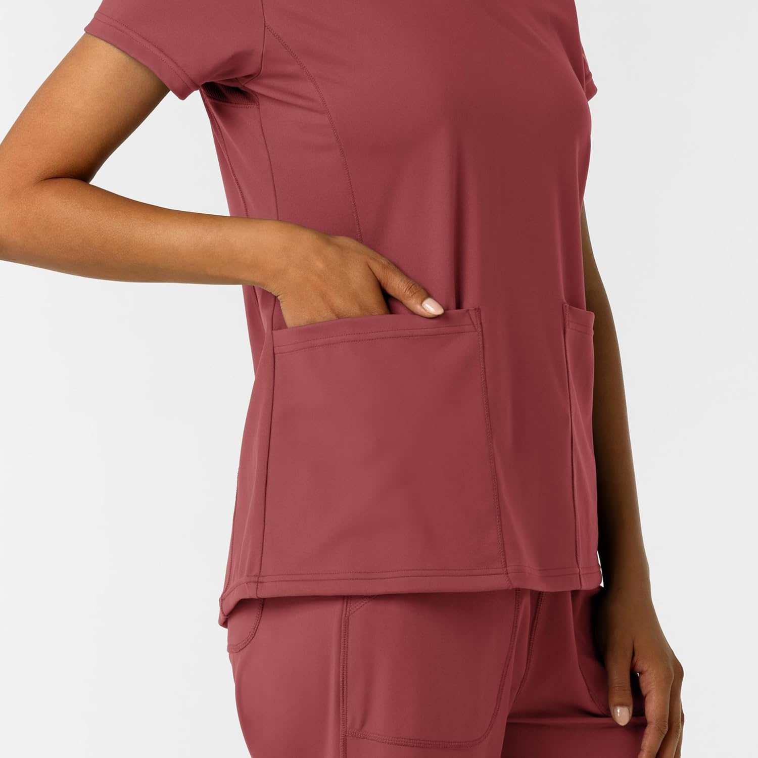 image:imageWink Womens Womens 2Pocket Scrub TopRuby
