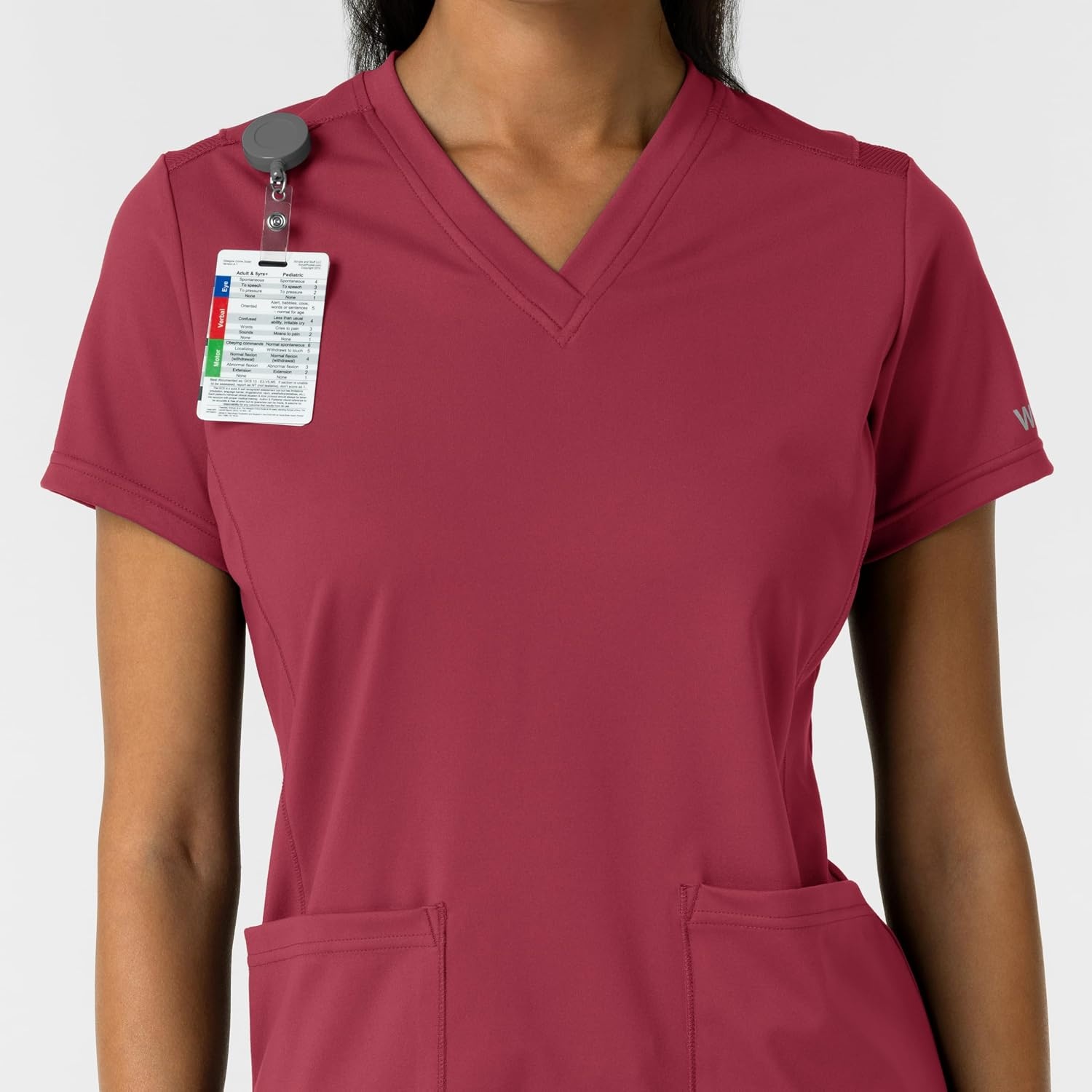 image:imageWink Womens Womens 2Pocket Scrub TopRuby
