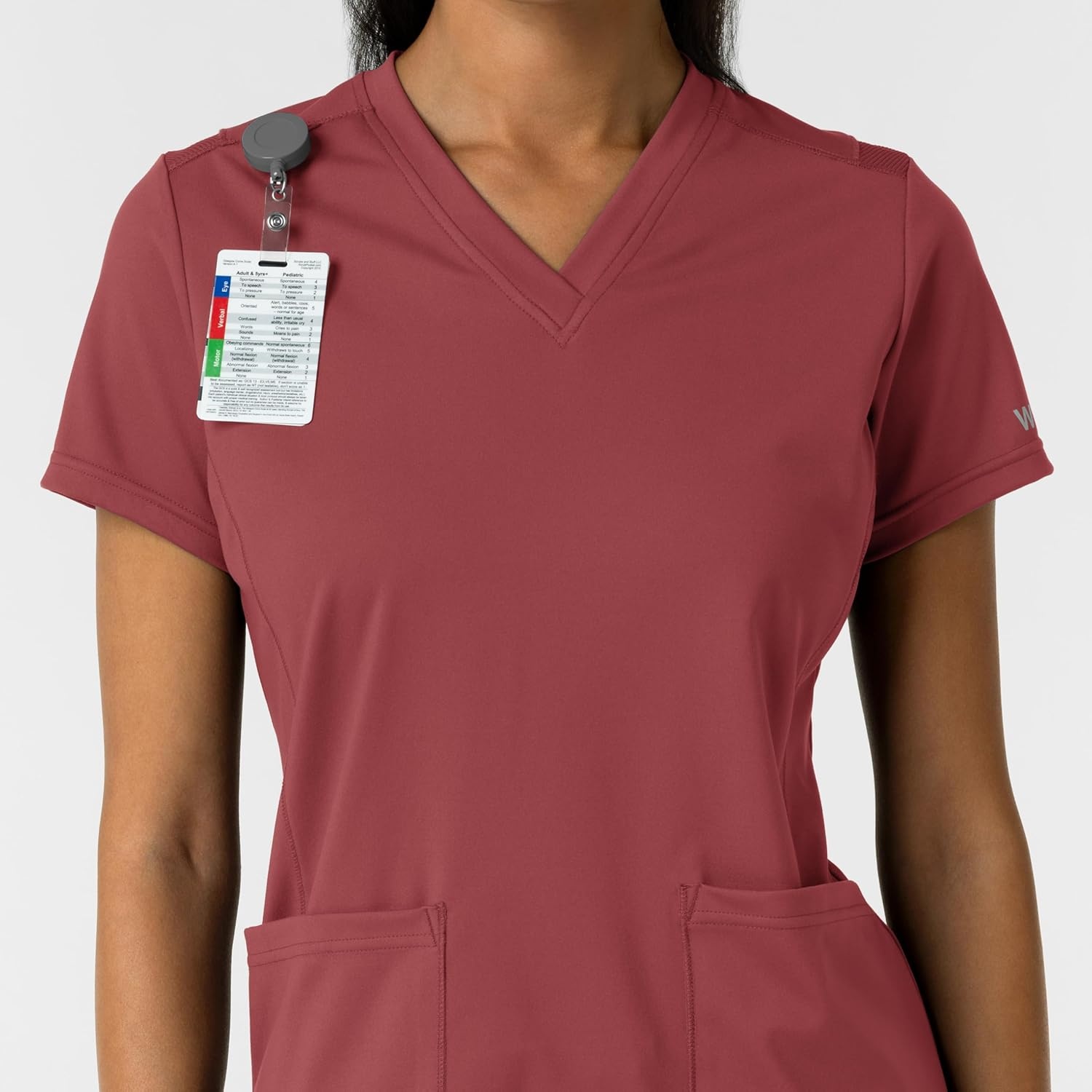 image:imageWink Womens Womens 2Pocket Scrub TopRuby