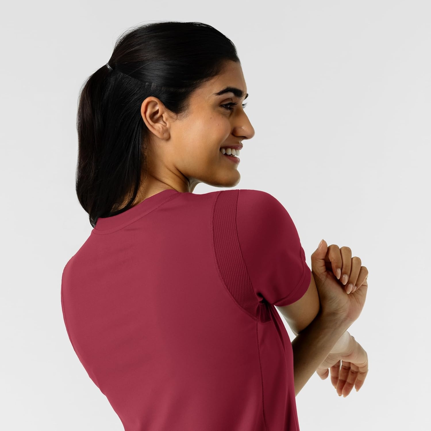 image:imageWink Womens Womens 2Pocket Scrub TopRuby