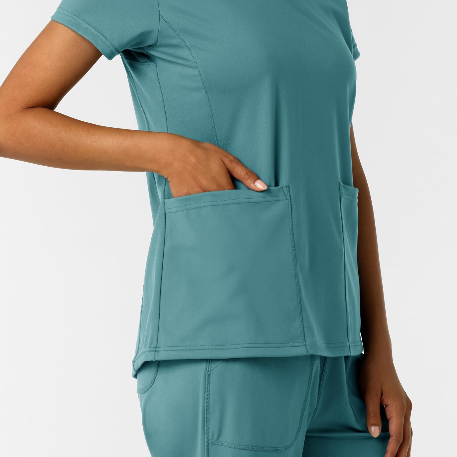 image:imageWink Womens Womens 2Pocket Scrub TopVintage Teal