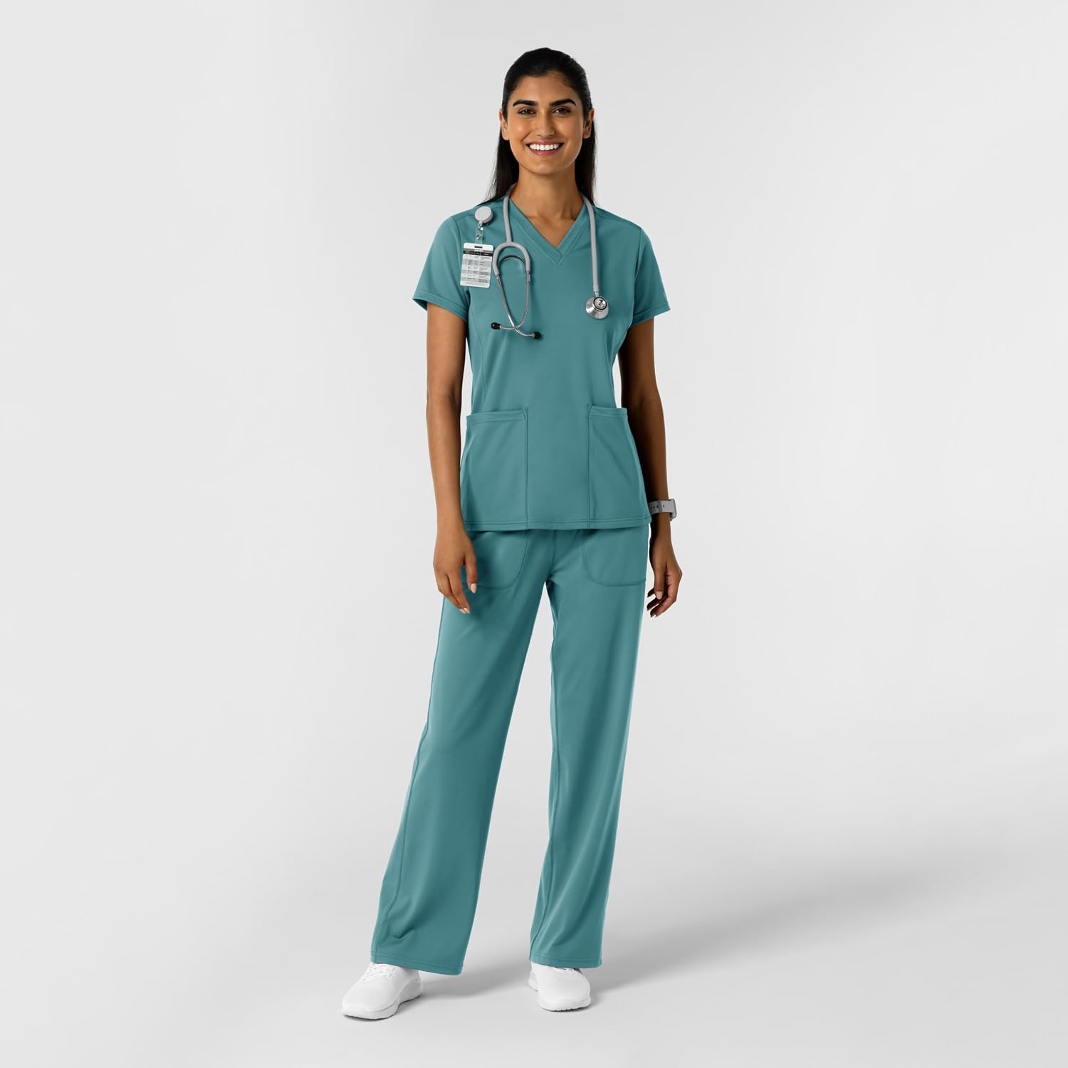 image:imageWink Womens Womens 2Pocket Scrub TopVintage Teal