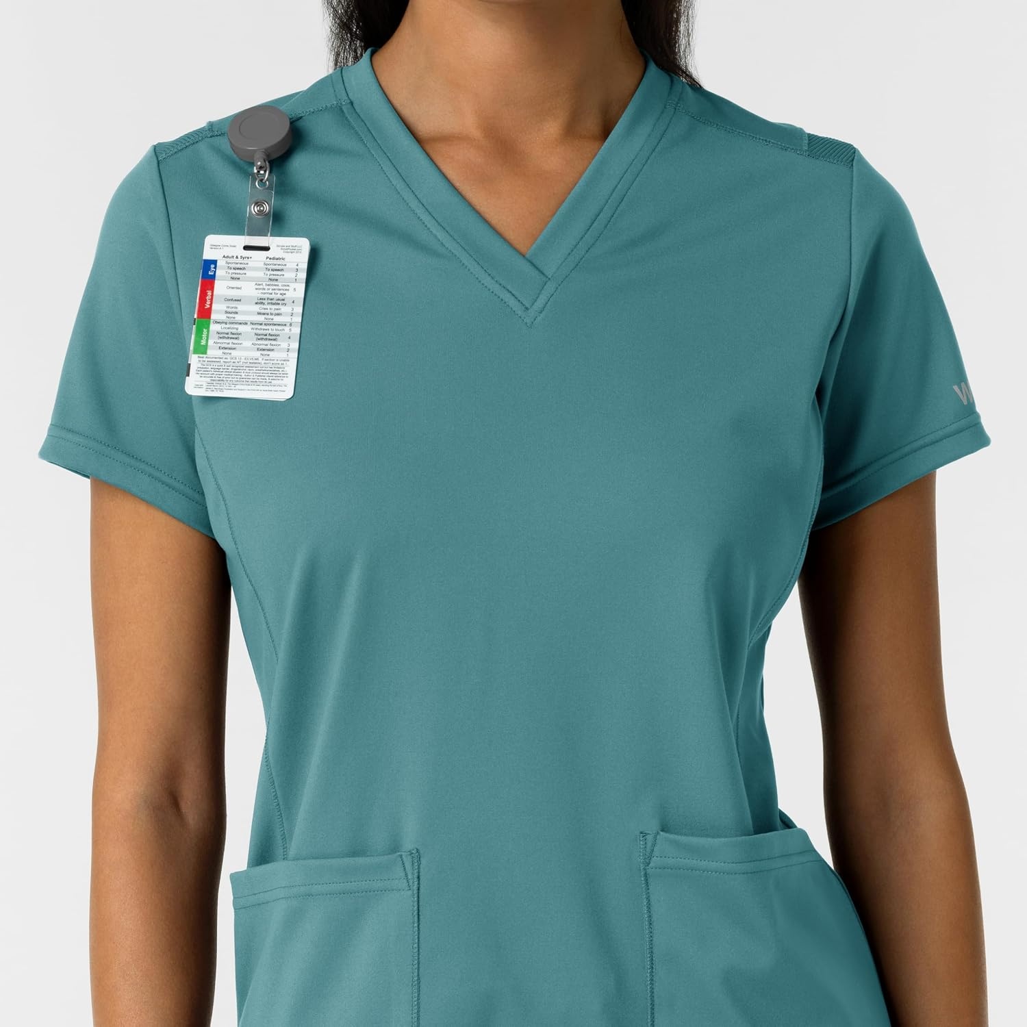 image:imageWink Womens Womens 2Pocket Scrub TopVintage Teal
