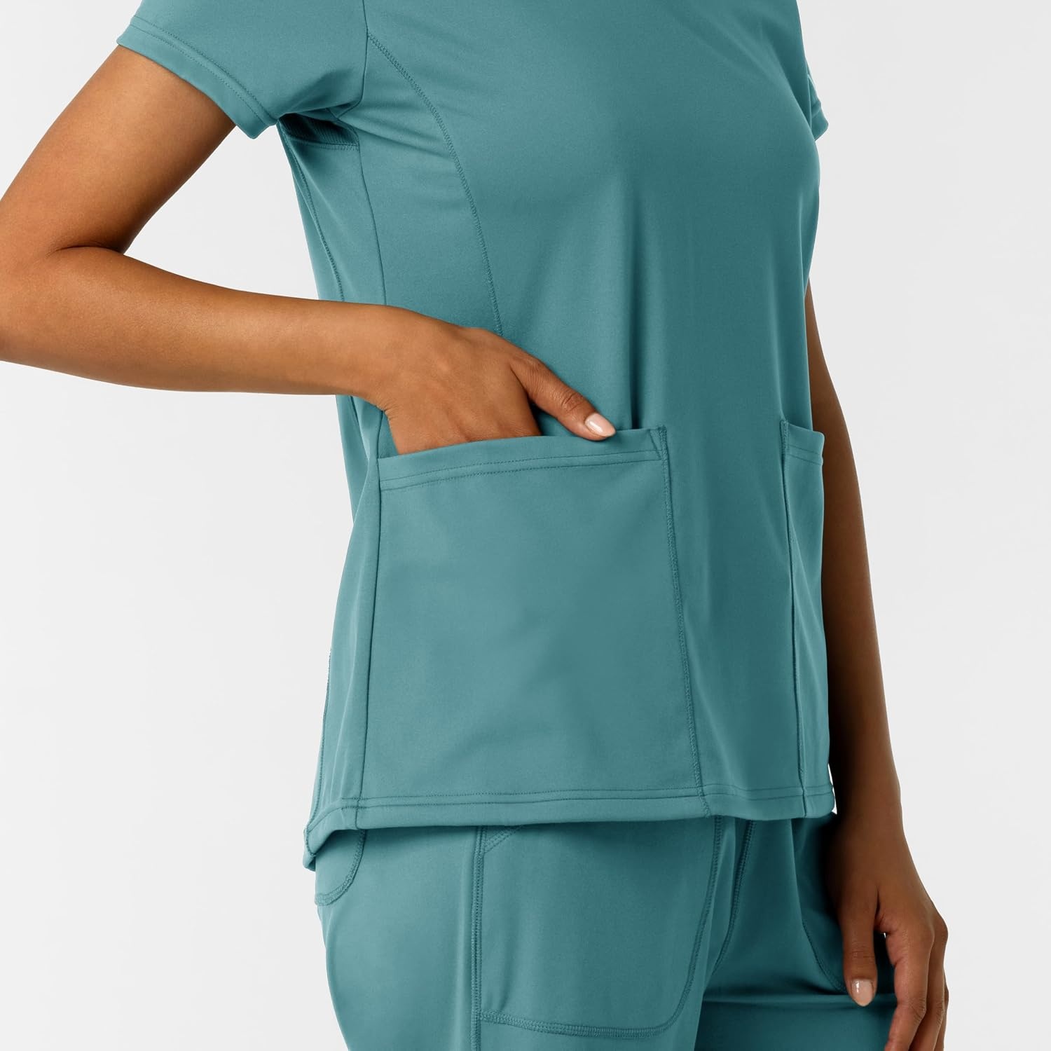 image:imageWink Womens Womens 2Pocket Scrub TopVintage Teal
