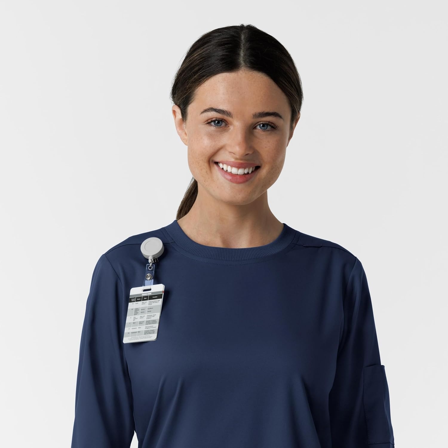 image:imageWink Womens Womens Classic Long Sleeve Scrub TeeNavy