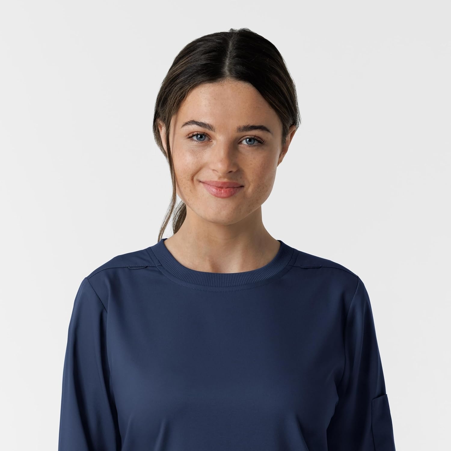 image:imageWink Womens Womens Classic Long Sleeve Scrub TeeNavy