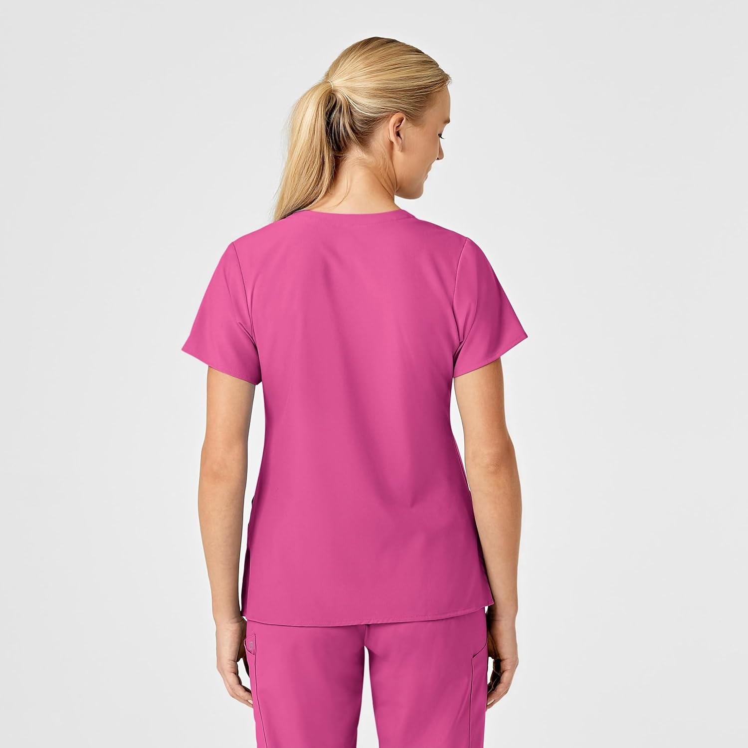 image:imageWink Womens Womens Stylized VNeck TopHot Pink