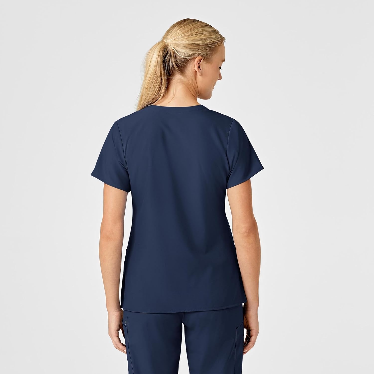 image:imageWink Womens Womens Stylized VNeck TopNavy