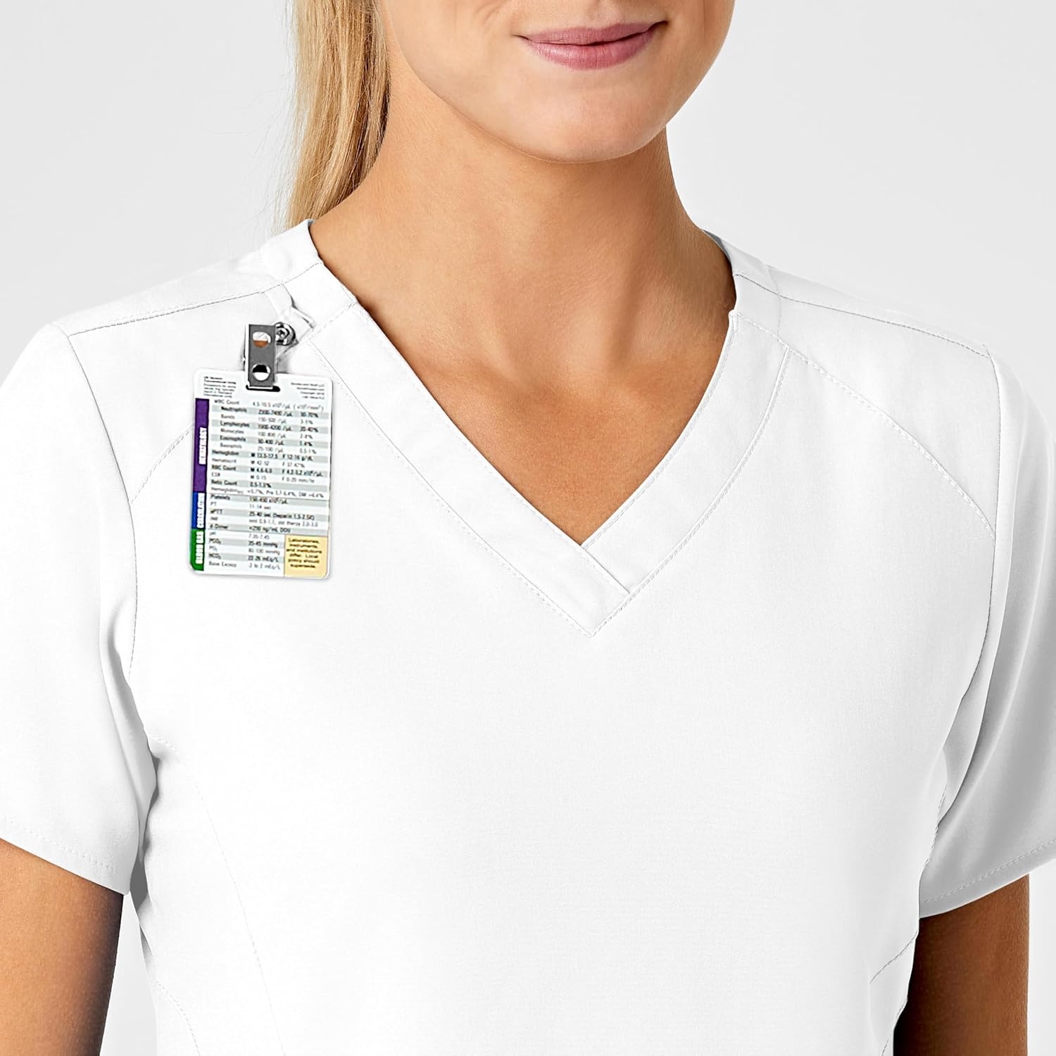 image:imageWink Womens Womens Stylized VNeck TopWhite