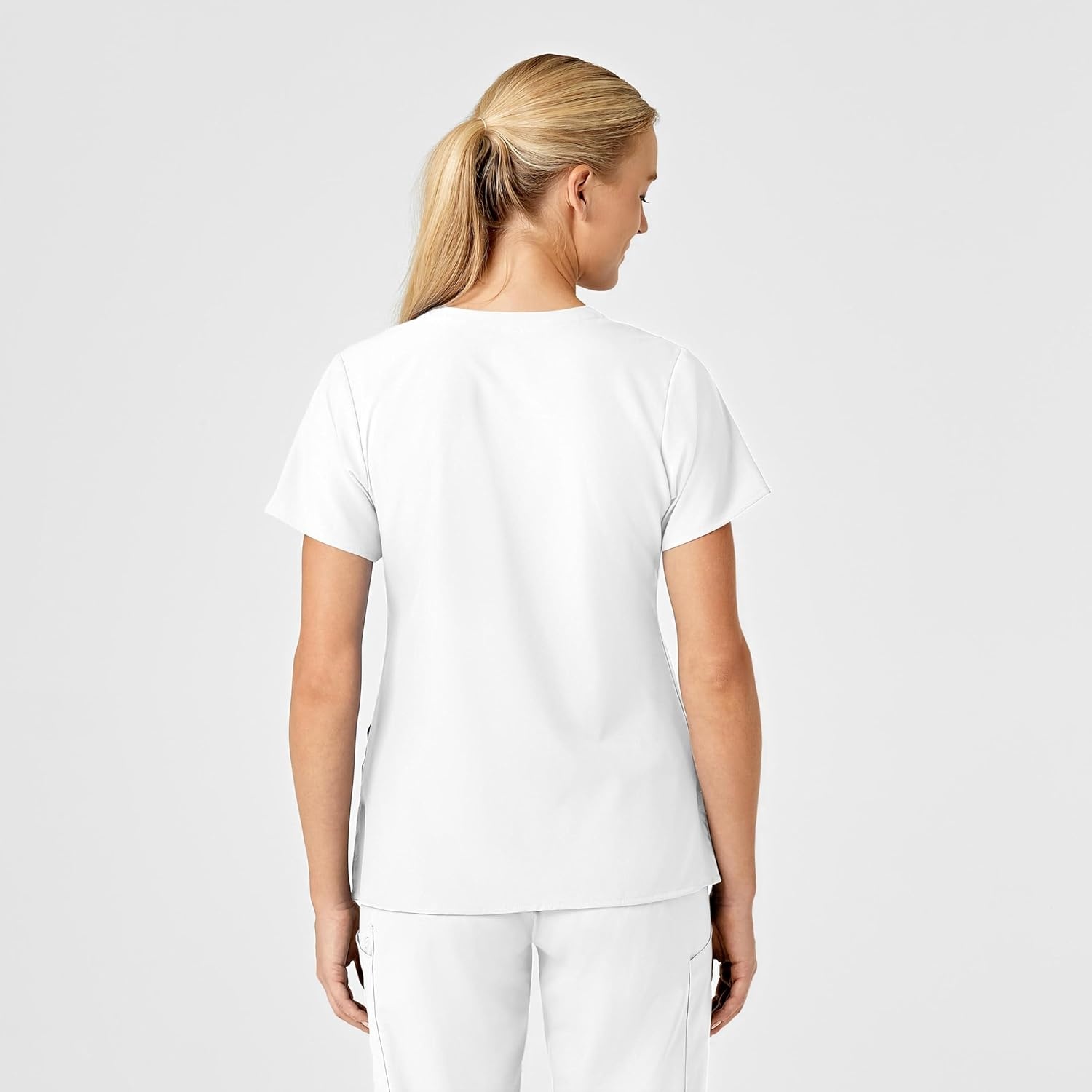 image:imageWink Womens Womens Stylized VNeck TopWhite