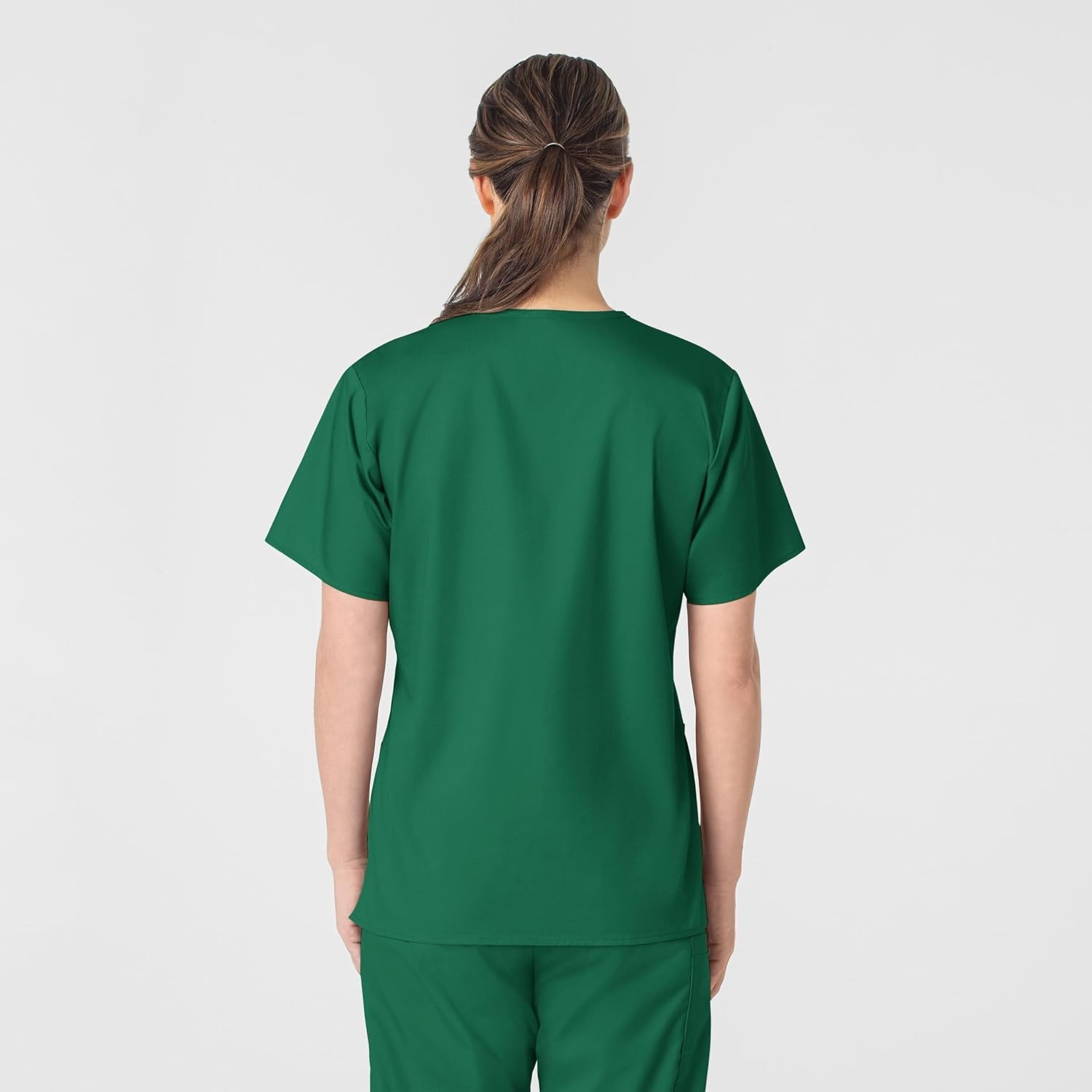 image:imageWink WonderWORK Scrubs for Women VNeck Scrub Tops Hunter L