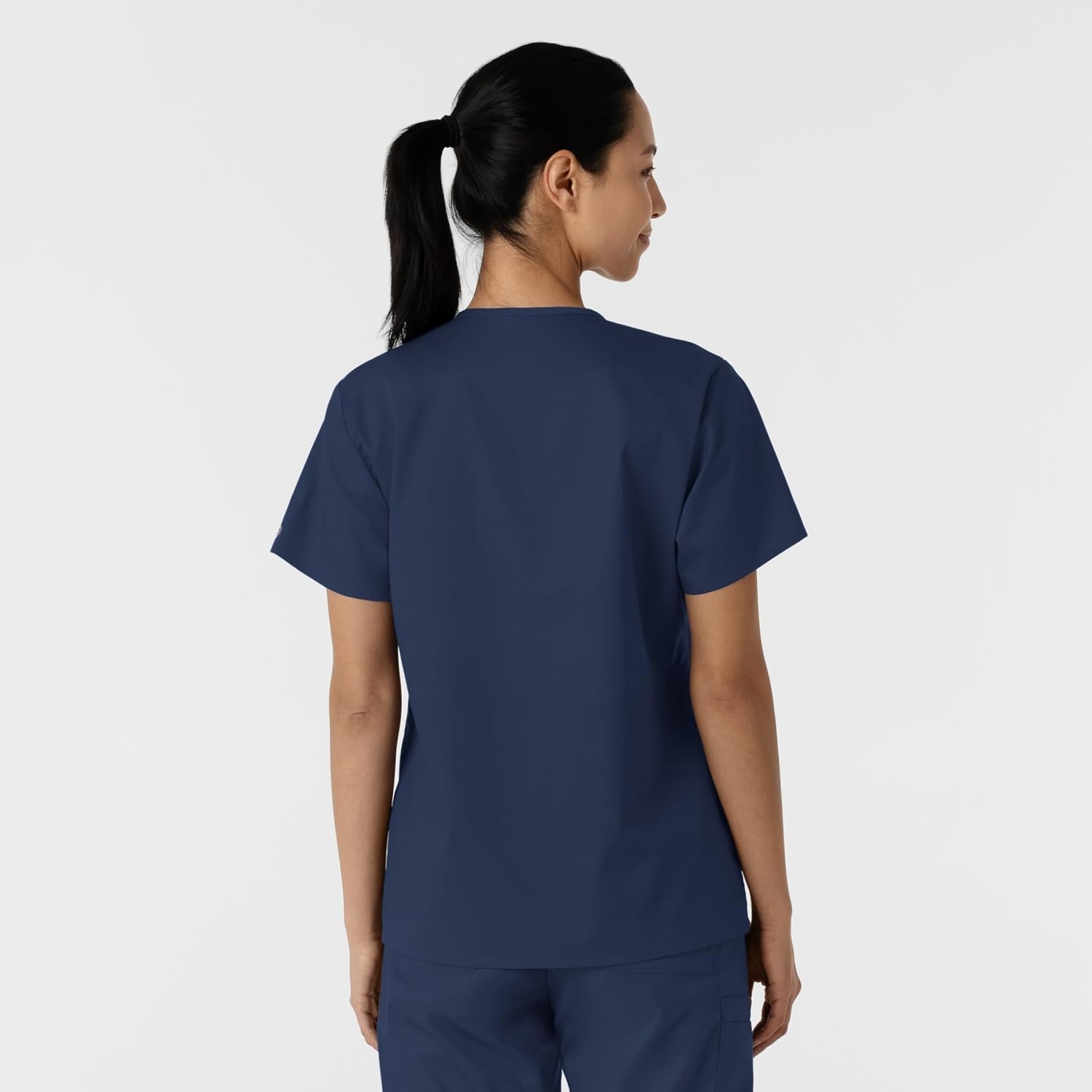 image:imageWink Work Womens Curved VNeck Scrub TopNavy