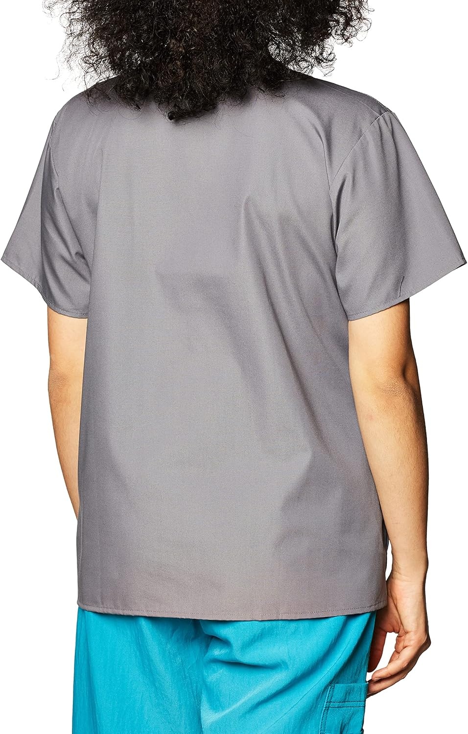 image:imageWonderWink Womens Charlie 5 Pocket YNeck Wrap Top Pewter Medium