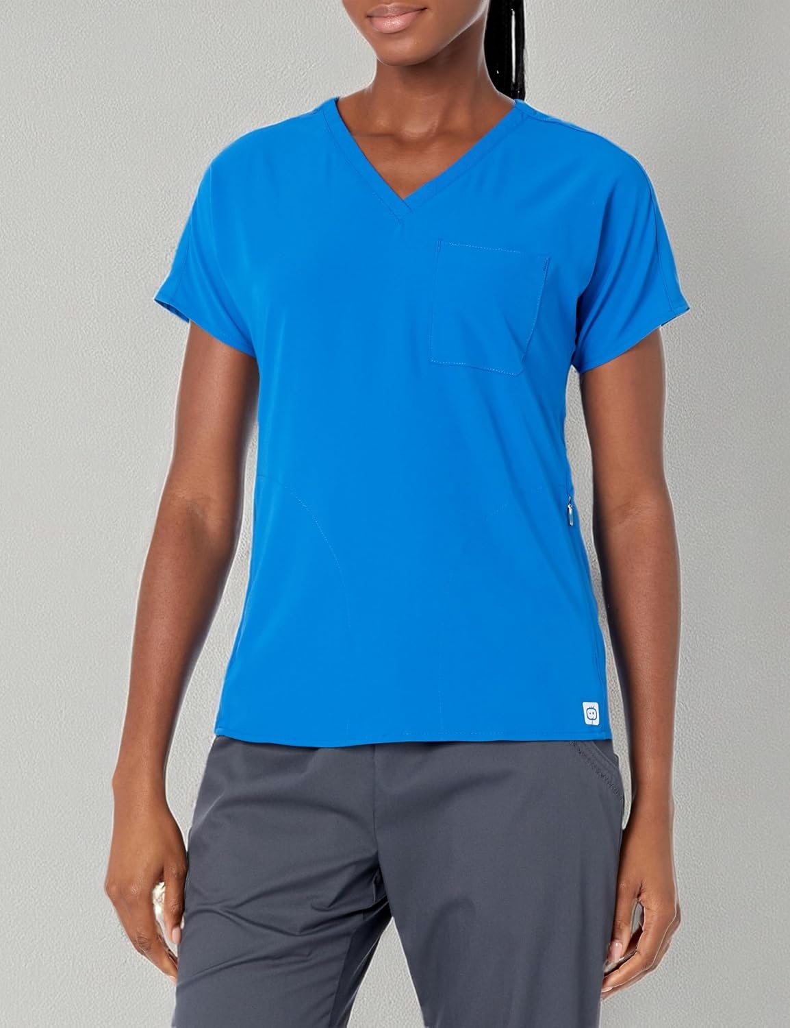 image:imageWonderWink Womens Dolman 3 Pocket Scrub Top Royal XS
