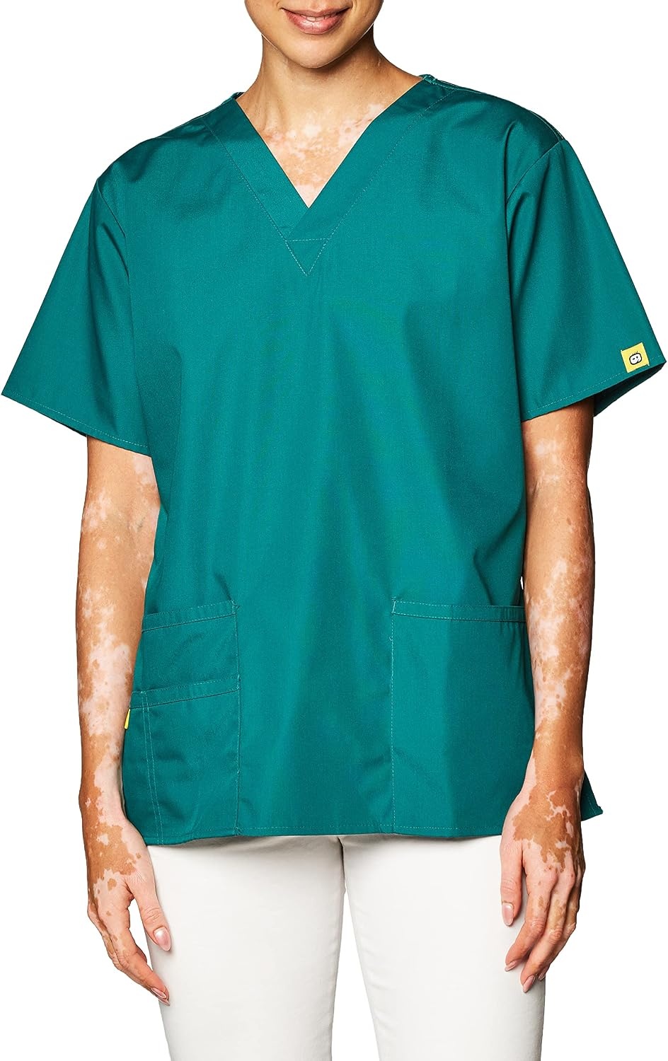 image:imageWonderWink Womens Origins Bravo VNeck TopHunter Green
