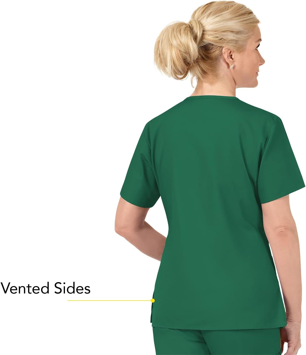 image:imageWonderWink Womens Origins Bravo VNeck TopHunter Green