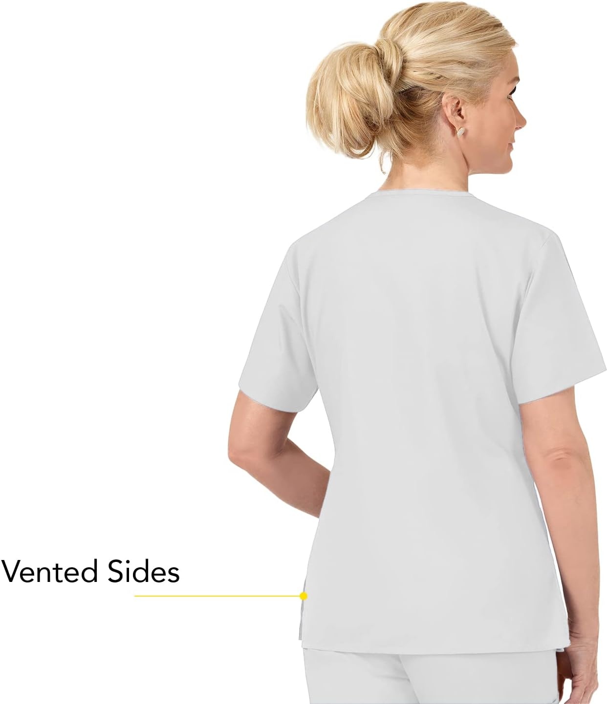 image:imageWonderWink Womens Origins Bravo VNeck TopWhite