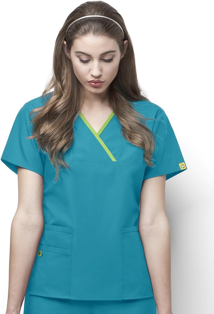 image:imageWonderWink Womens Origins Charlie Scrub TopReal Teal