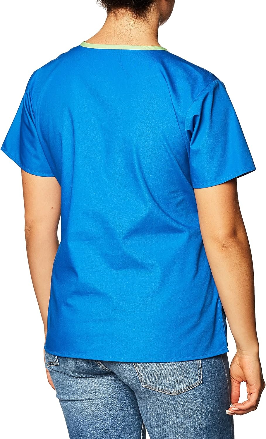 image:imageWonderWink Womens Scrubs Charlie 5 Pocket YNeck Wrap Top Royal Medium