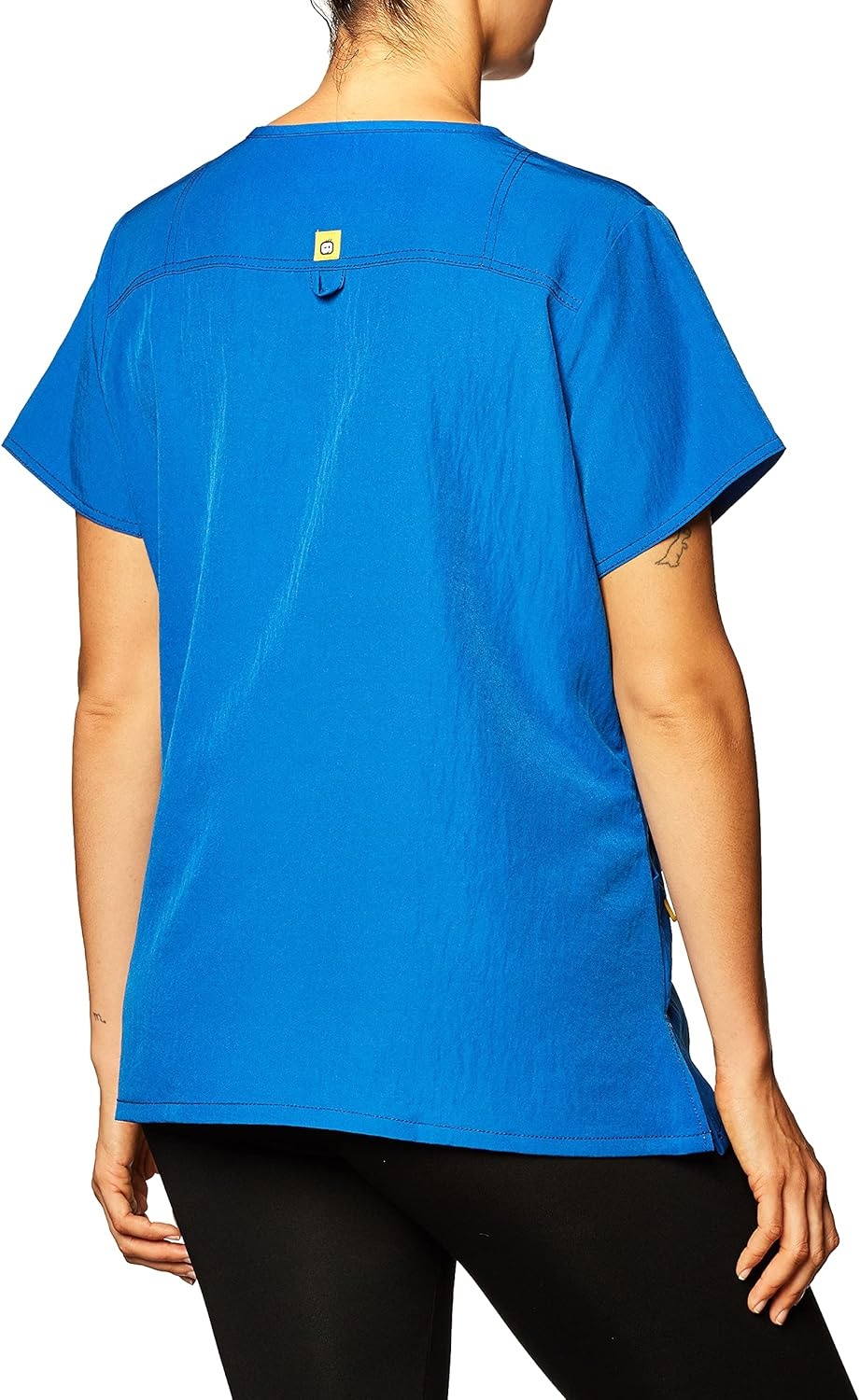 image:imageWonderWink Womens Scrubs Four Way Stretch Sporty VNeck Top Navy Large