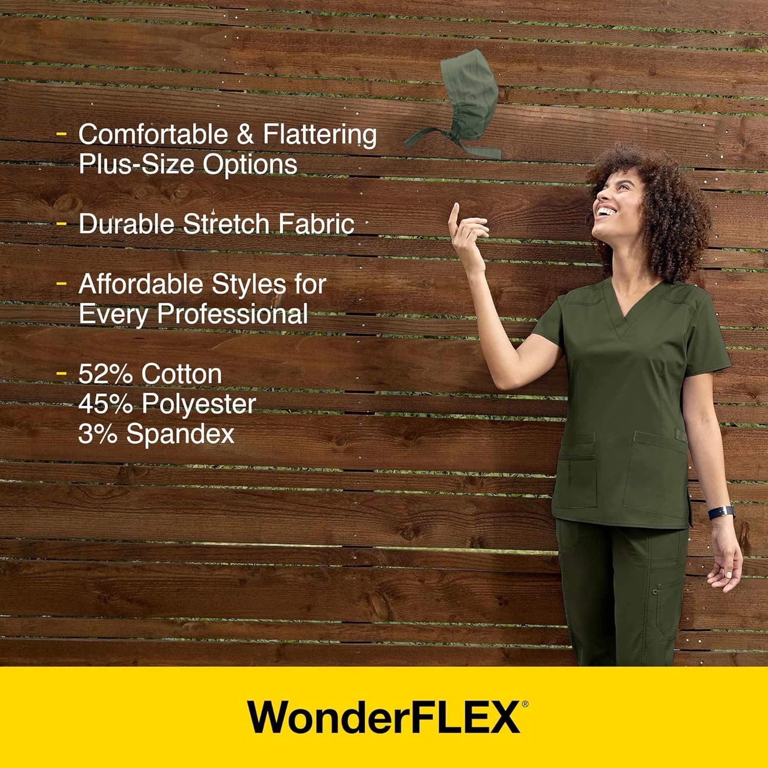 image:imageWonderWink Womens Wonderflex Verity Scrub Top Ceil Blue Small