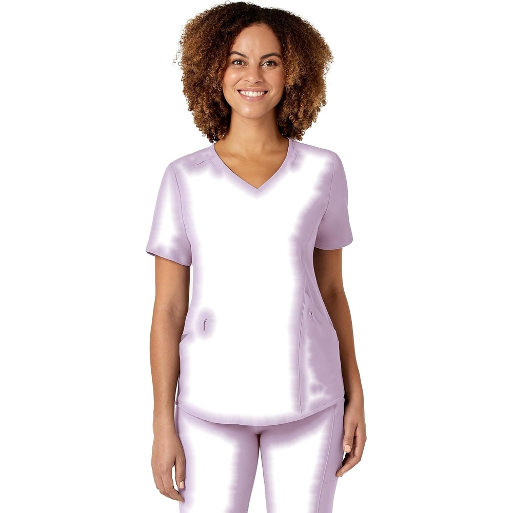 image:imageWINK Nova Womens FlexnReach VNeck Scrub TopPastel Lilac