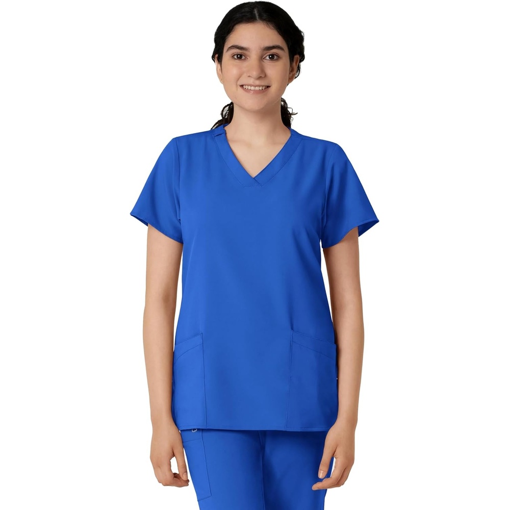 image:imageWINK W123 Womens Basic VNeck Scrub TopRoyal