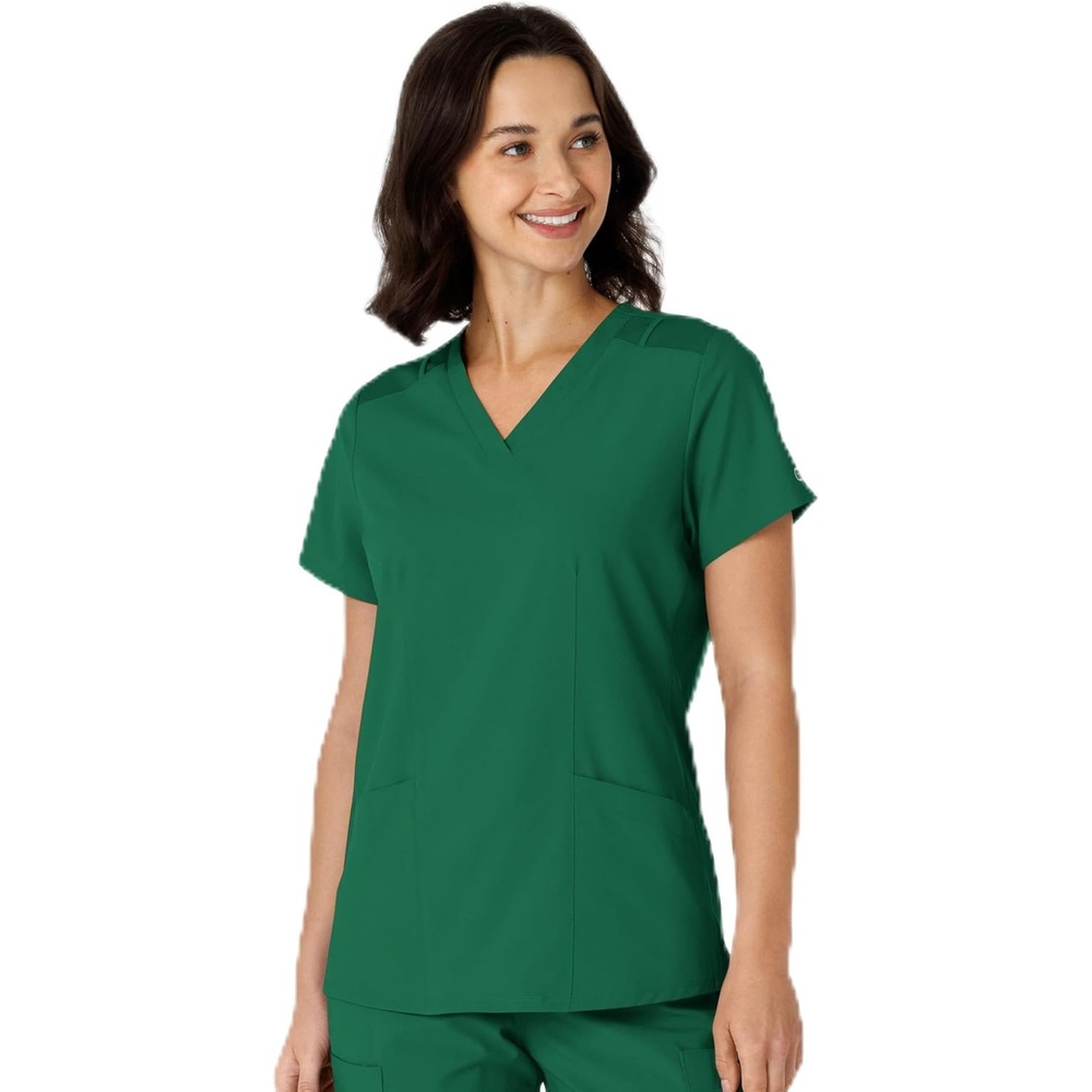 image:imageWINK Womens Womens Flexnreach Side Panel Vneck Scrub TopHunter