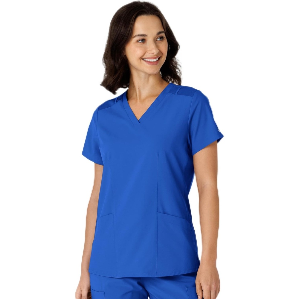 image:imageWINK Womens Womens Flexnreach Side Panel Vneck Scrub TopRoyal
