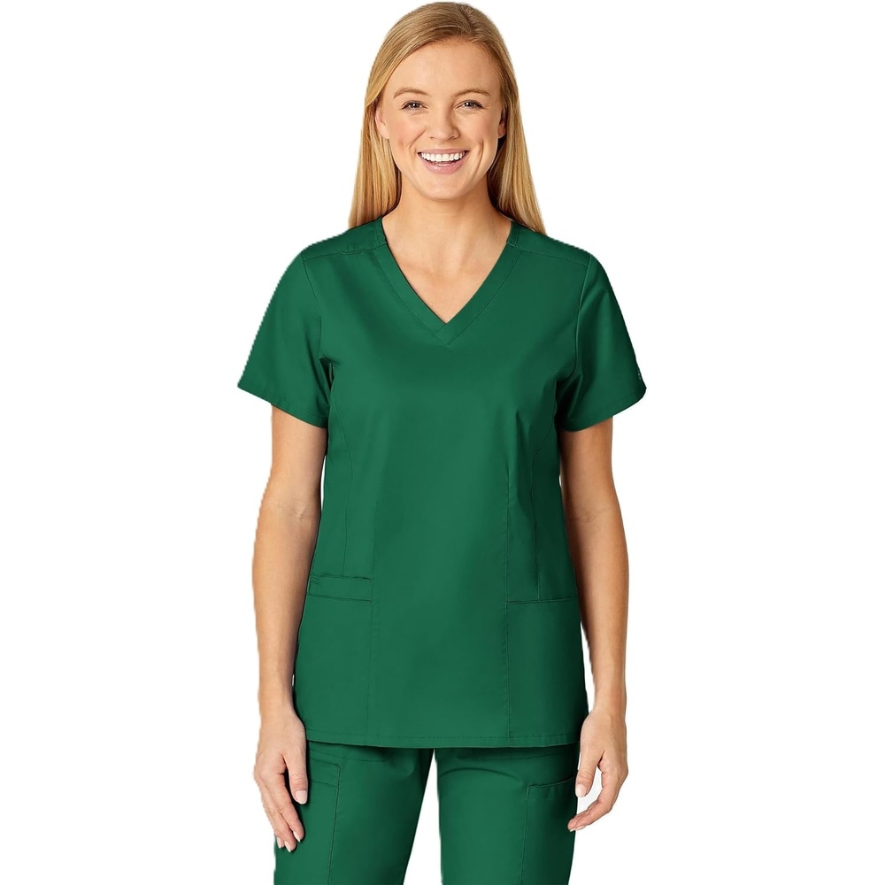 image:imageWINK WonderWORK Womens VNeck Scrub TopHunter