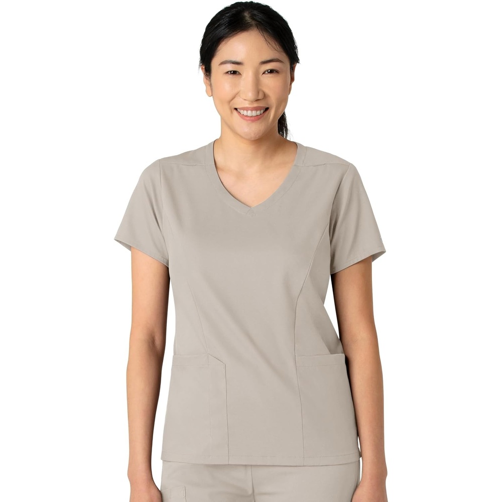 image:imageWink Boundless Womens 2Pocket VNeck Scrub TopCloud